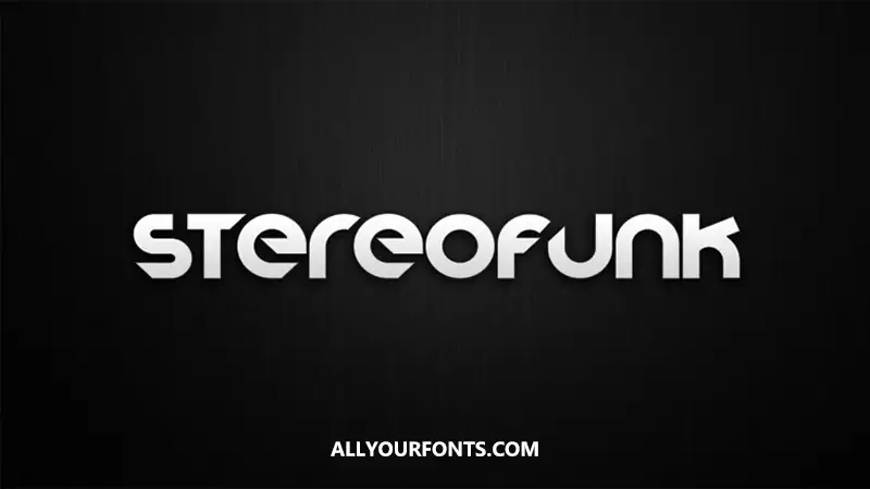 Stereofunk Font Free Download