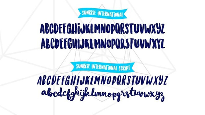 Sunrise International Font Family Download