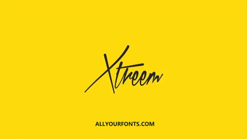 Xtreem Font Free Download