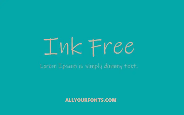 Ink Free Font Family Free Download