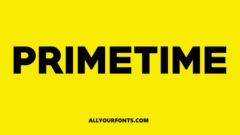 Primetime Font Family Free Download