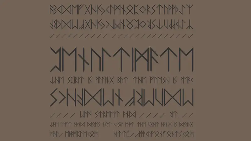 Elder Futhark Font Free Download