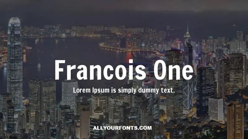 Francois One Font Download
