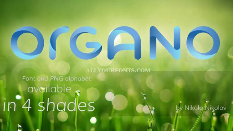 Organo Font Family Free Download