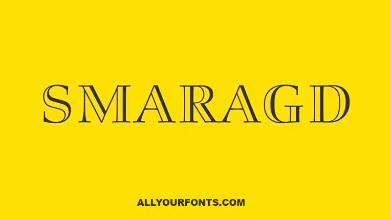 Smaragd Font Family Free Download