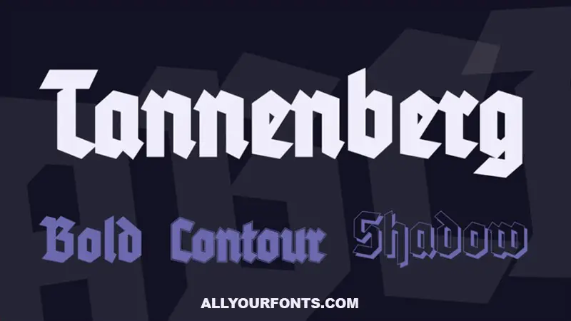 Tannenberg Font Free Download