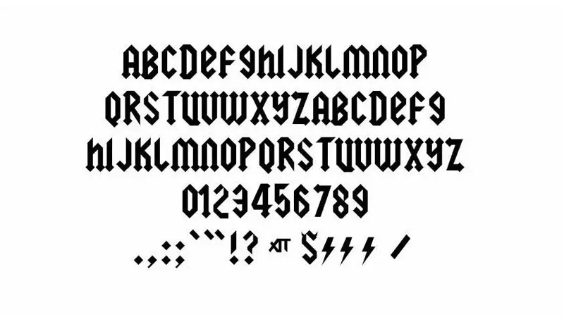 AcDc Font Family Download