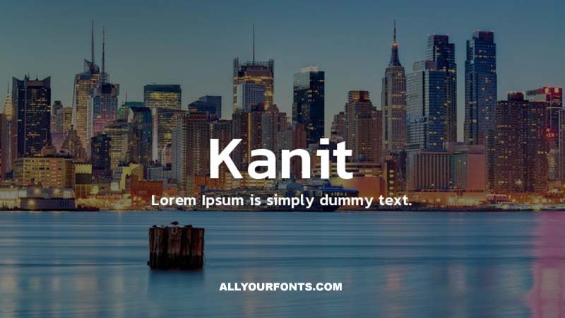 Kanit Font Family Free Download