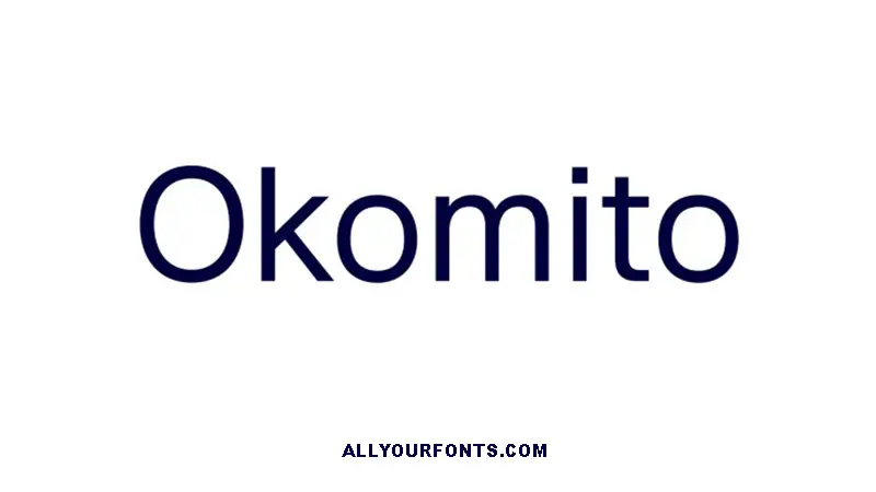 Okomito Font Family Free Download