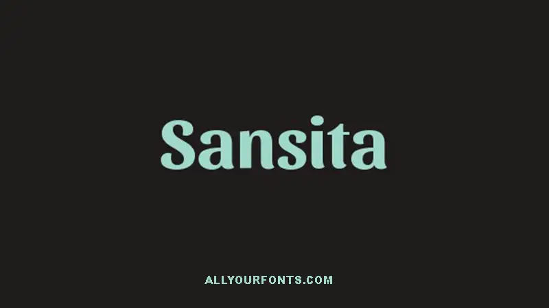 Sansita Font Free Download