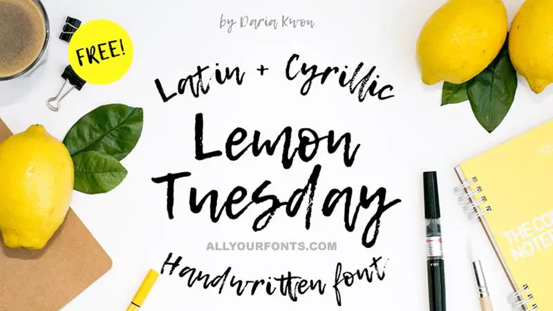 Lemon Tuesday Font Free Download