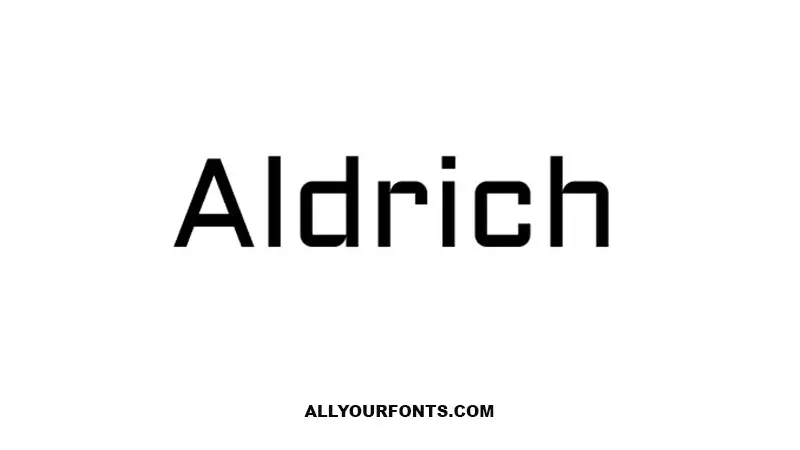 Aldrich Font Free Download