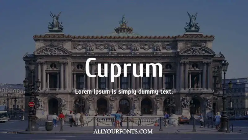 Cuprum Font Family Free Download