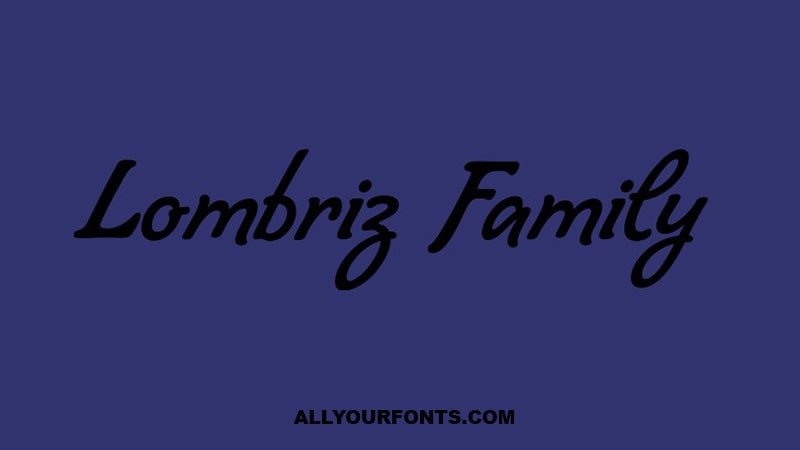 Lombriz Font Free Download