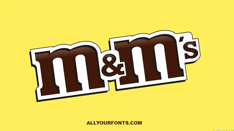 M&M's Logo Font Download All Your Fonts