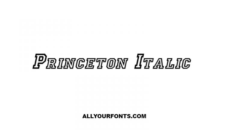 Princeton Font Free Download - All Your Fonts
