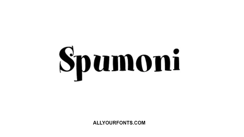 Spumoni Font Free Download