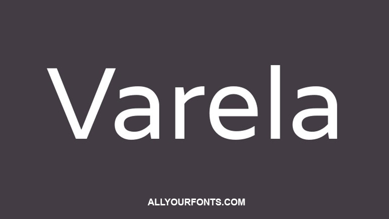 Varela Font Free Download