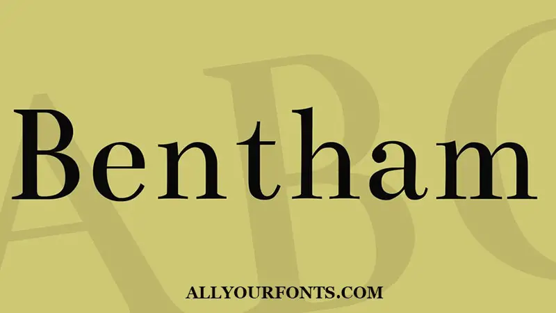 Bentham Font Family Free Download