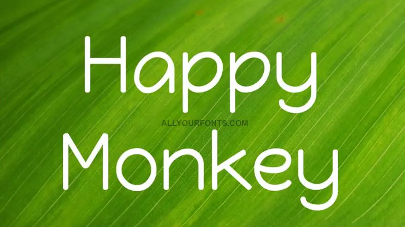 Happy Monkey Font Family Free Download