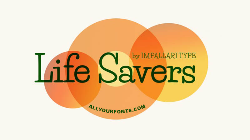 Life Savers Font Download