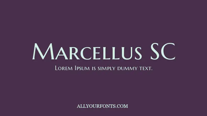 Marcellus Font Free Download