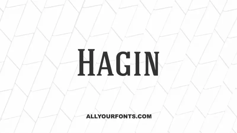 Hagin Font Family Free Download