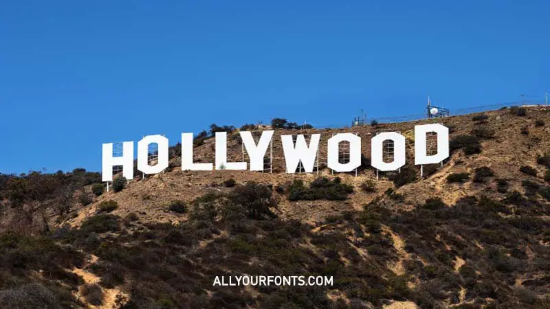 Hollywood Sign Font Download All Your Fonts