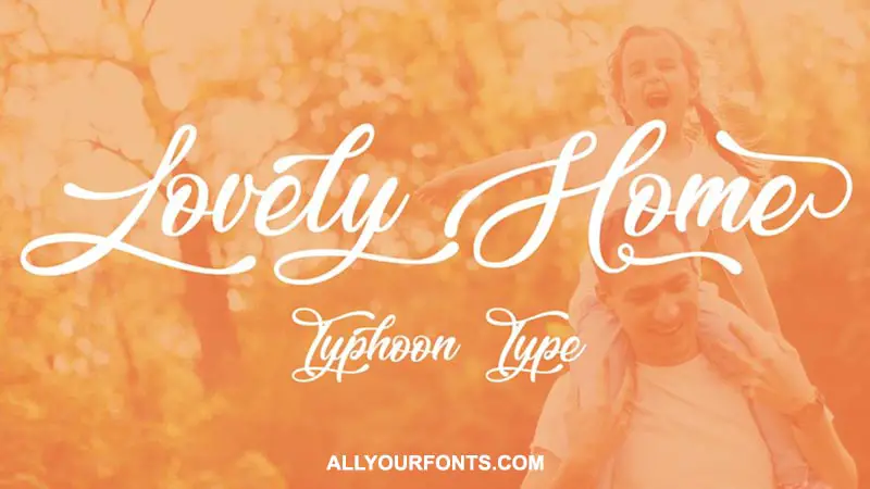 Lovely Home Font Family Free Download