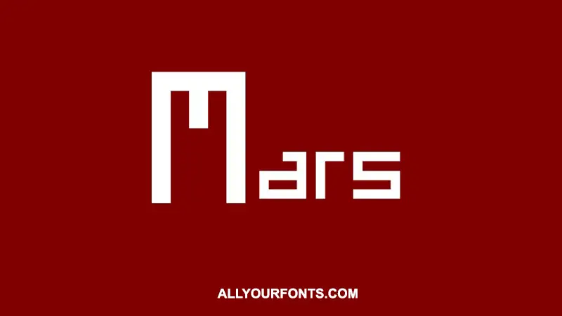 Mars Font Family Free Download