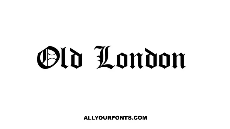 Old London Font Family Free Download