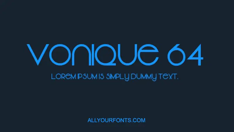 Vonique Font Free Download