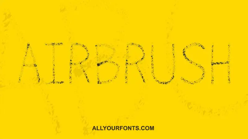 Airbrush Font Family Free Download