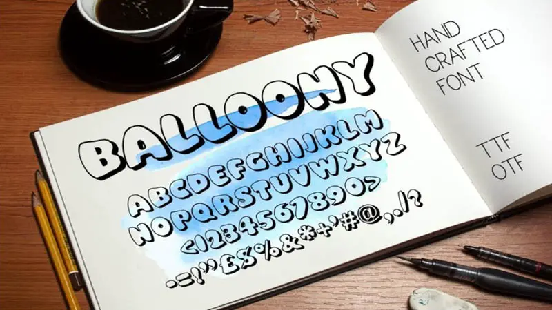 Balloony Font Family Download
