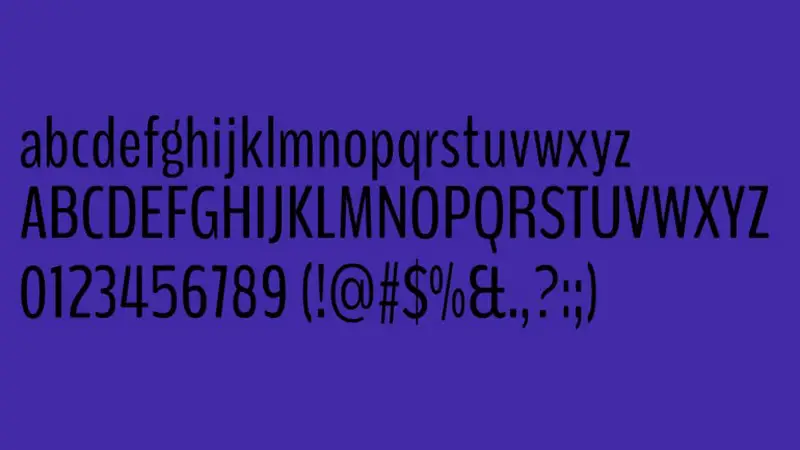 BenchNine Font Free Download