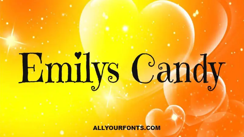 Emilys Candy Font Family Free Download