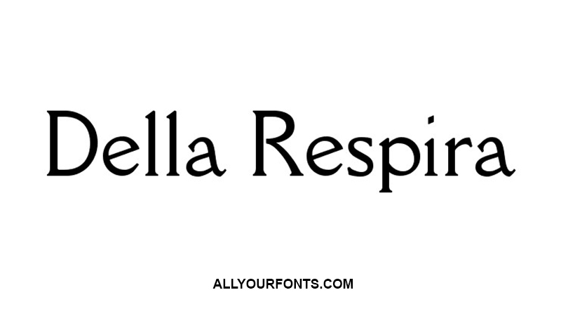 Della Respira Font Free Download