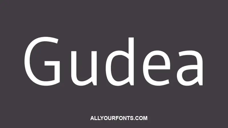 Gudea Font Family Free Download