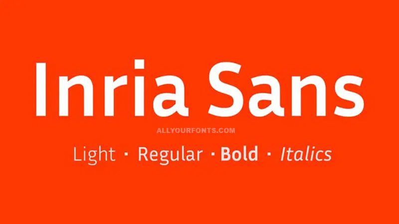 Inria Sans Font Family Free Download