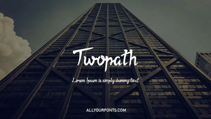 Twopath Font Family Free Download