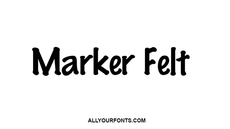 Felt Marker Font Family Free Download
