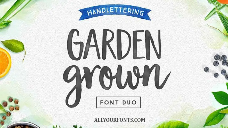 Garden Grown Font Family Free Download