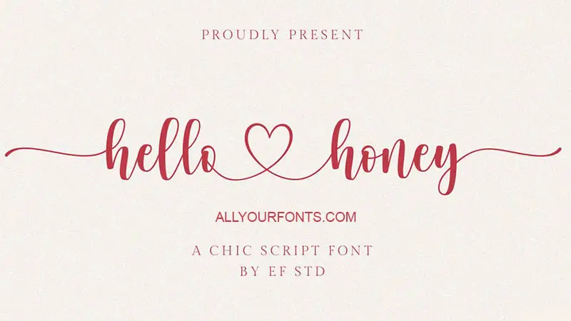 Hello Honey Font Free Download