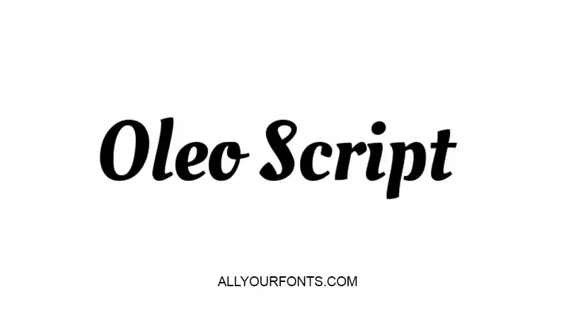 Oleo Script Font Free Download