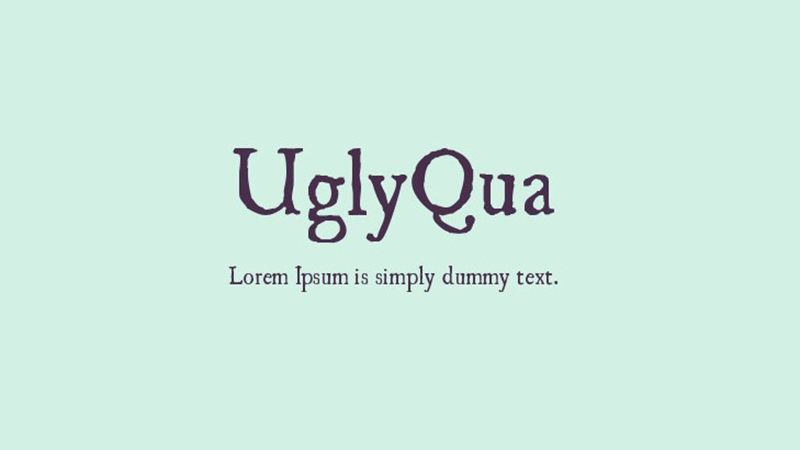 Uglyqua Font Free Download