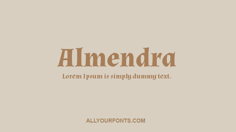 Almendra Font Family Free Download