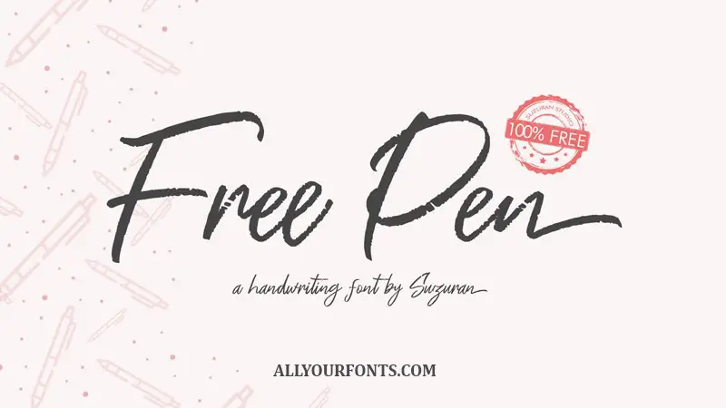 Free Pen Font Family Free Download