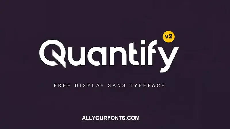 Quantify Font Free Download