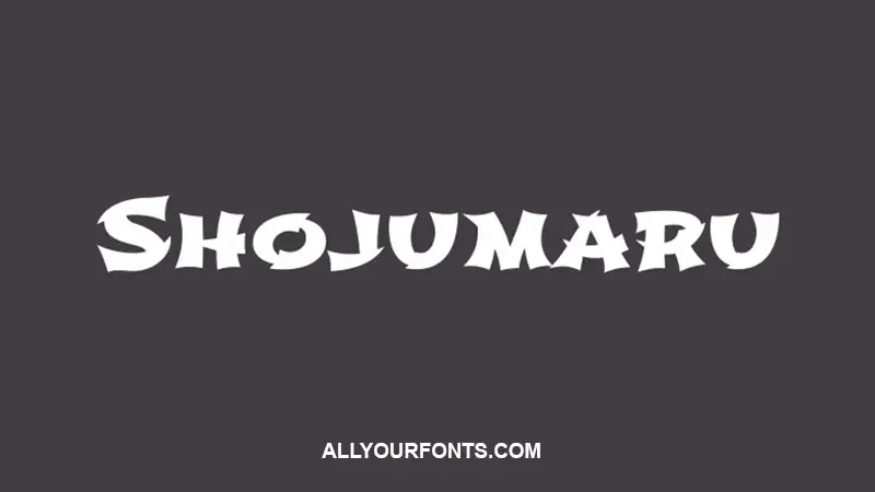 Shojumaru Font Free Download