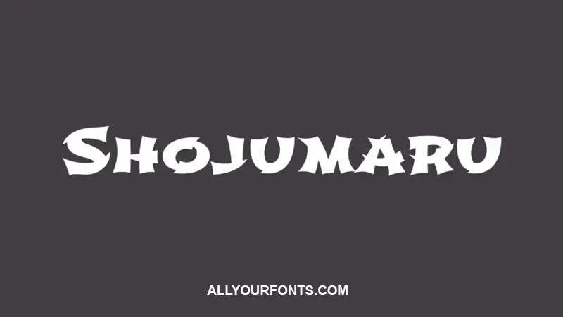 Shojumaru Font Family Free Download